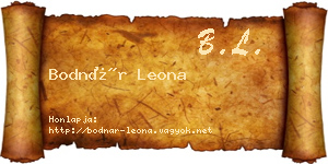 Bodnár Leona névjegykártya